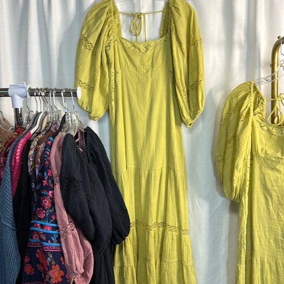 Free People All the Attitude Maxi Dress in Dried Moss - Picture 4 of 9